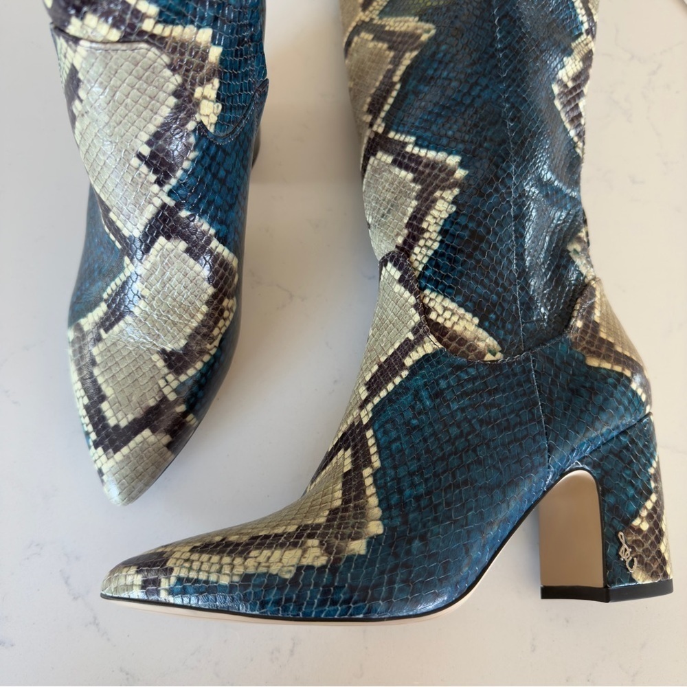 Sam Edelman Hai Tall snake print Boots Size: 6.5 - Picture 5 of 8